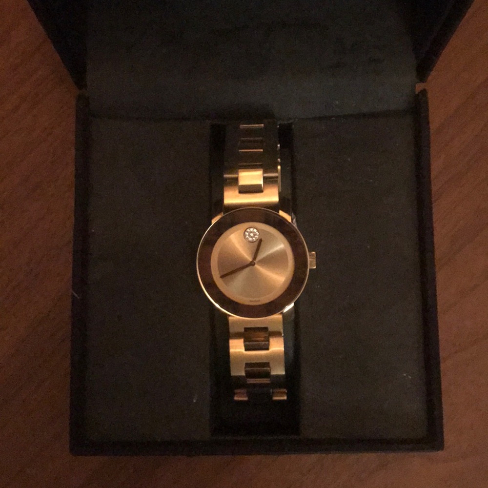 Movado bold gold tone watch